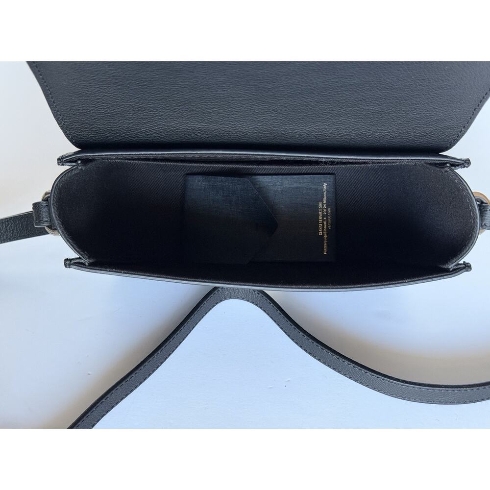 Versace Gold Medusa Head Leather Black Small Shoulder Bag 1008100 NWT $1750 - Picture 16 of 16